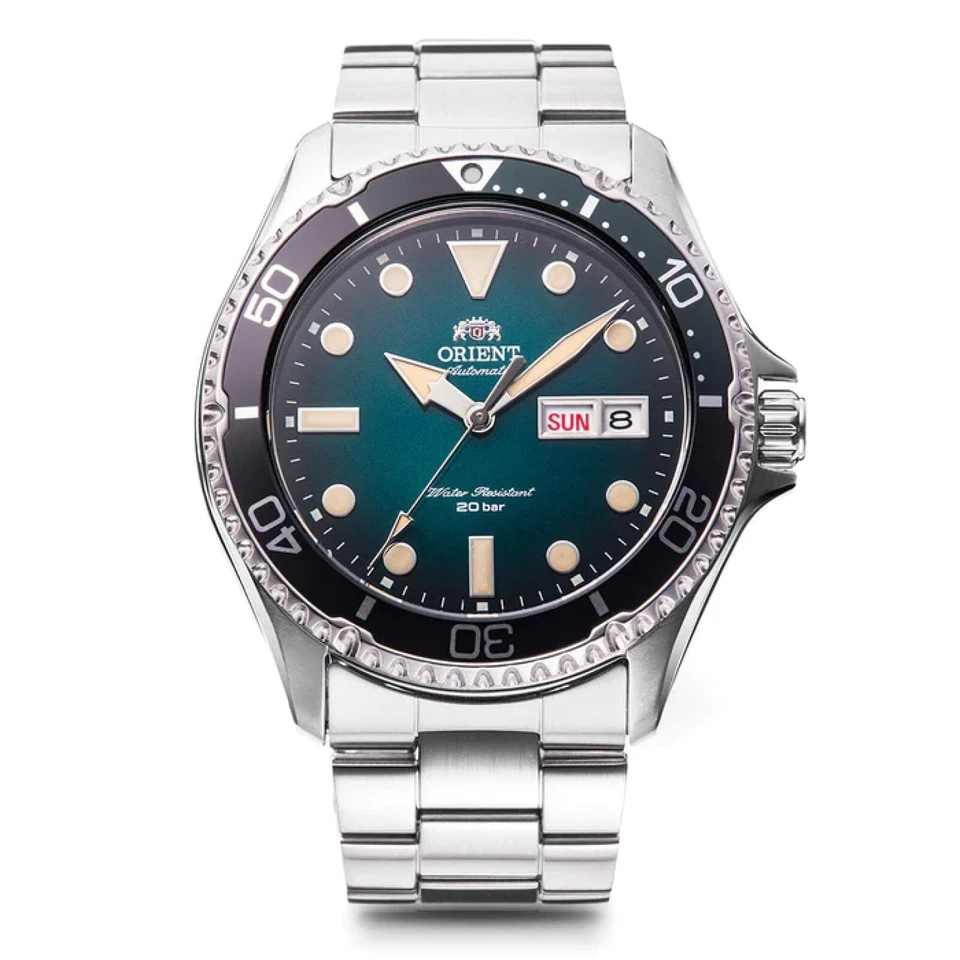 ORIENT SPORTS RN-AA0811E Blue Automatic Mechanical Diver 200m Men Watch BOX