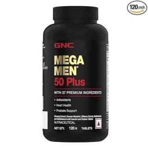 GNC Mega Men 50 Plus - 120 Tab + Free Delivery - Picture 1 of 8