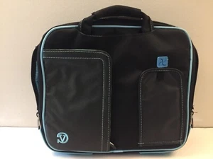 Vangoddy Blue Nylon Crossbody Carry Shoulder Bag for Laptop Tablet MP3 DVD - Picture 1 of 12