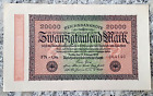 Deutschland 20000 Mark 1923 Reichsbanknote, Inflation