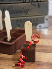 15 cell Square Hot Chocolate Stirrers Christmas Cake Candy Silicone Baking Mould