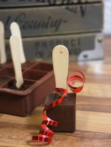 15 Zellen Quadratische Heiße Schokoladenrührer Weihnachtskuchen Süßigkeiten Silikon Backform - Bild 1 von 4