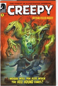 Arte de portada de Eric Powell Creepy #1 en estado bastante bueno/casi nuevo Dark Horse 2009 - Imagen 1 de 2
