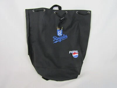 Kansas City Royals Cinch Top Backpack with Backpack Straps-Black-Pepsi-NWOT - Image 1 of 4