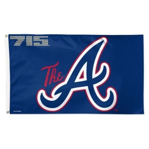 ATLANTA BRAVES 715 CITY CONNECT 3'X5' DELUXE FLAG NEW WINCRAFT 👀 - Picture 1 of 1