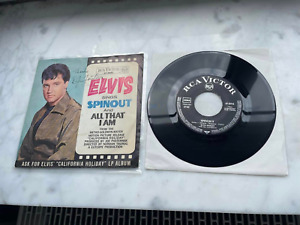 Elvis Spinout All That I Am RCA Victor 1966 Germany Autogramm 1997 DJ Fontana 