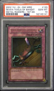 2002 Yu-Gi-Oh! MRD-129 1st Edition Seven Tools of the Bandit PSA 10 GEM MINT - Picture 1 of 2