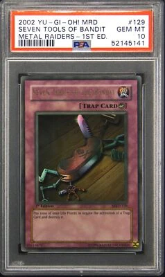 2002 Yu-Gi-Oh! MRD-129 1st Edition Seven Tools of the Bandit PSA 10 GEM MINT - Image 1 of 2