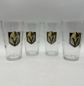 Juego completo de 4 vasos de pinta de cerveza Las Vegas Golden Knights NHL 12 oz - Imagen 1 de 7