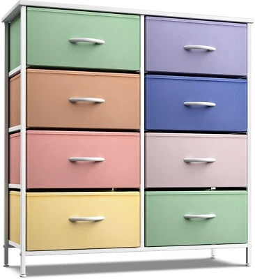 Sorbus Dresser w/ 8 Fabric Bin Drawers- Pastel Colors Furniture for Kids Bedroom - Image 1 of 4