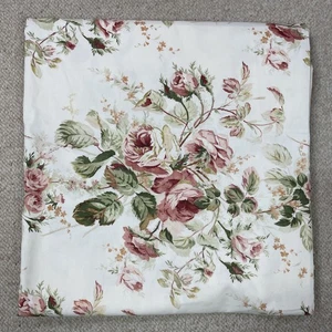 Le Telerie Toscane Tablecloth Italy 100% Cotton Floral Pink Roses 66 x 104 - Picture 1 of 5