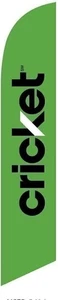 Green Cricket Wireless Feather Banner Swooper Flagge, Ersatzflagge nur - Bild 1 von 4