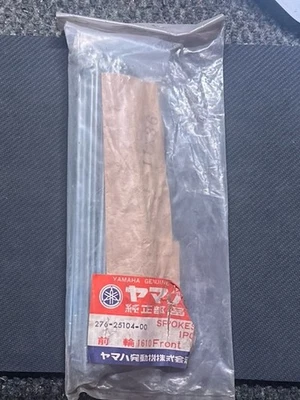 Juego de radios delanteros NOS 276-25104-00 1970-1983 Yamaha HT1 DT100 MX100 LT2 18100rs Foto 1 de 2