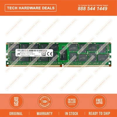 MTA36ASF2G72PZ-2G1    Micron 16GB PC4-17000 DDR4-2133MHz ECC CL15 288-Pin RDIMM - Image 1 of 2