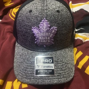 Pro Fanatics Toronto Maple Leafs F Cancer Hat Stretch Fit M/L - Picture 1 of 3