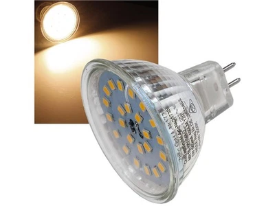 LED Strahler MR16 H55 SMD 120°, 3000k, 400lm, 12V/5W, warmweiß - Bild 1 von 4