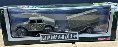 New Ray Military Force #60503 Military Jeep w/Auxiliary Troop - Image 1 of 4