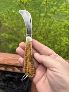 Case XX Pruner/ Hawkbill. 1940 To 1964 Green bone Scales. - Picture 1 of 9
