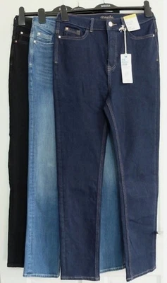 Womens M&S Slim Jeans Denim Stretch Lily Magic Shaping Sculpt - Image 1 of 4