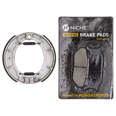 NICHE Brake Pad with Shoe Set for Yamaha V Star 650 Virago 535 Complete Organic - Image 1 of 4