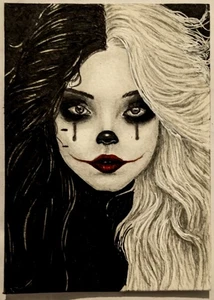 Scary Cards 👻 Gothic Dolls #458 Music Rock Band Signed Cover Art - Picture 1 of 3