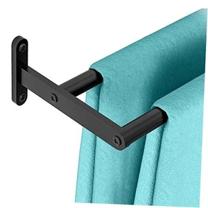 Double Towel Bar, 24 Inch Bath Towel Rack for Bathroom Towel 24 INCH Black - Picture 1 of 7