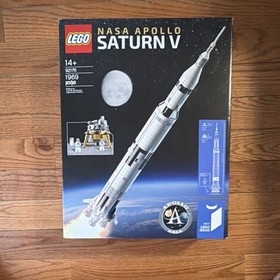 LEGO NASA Apollo Saturn V 92176 Ideas Complete Set 1969pcs Display Stand 2020