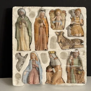 Homco Home Interiors Porzellan komplette Krippe 9-teilig 5599 neu in Styrof - Bild 1 von 5