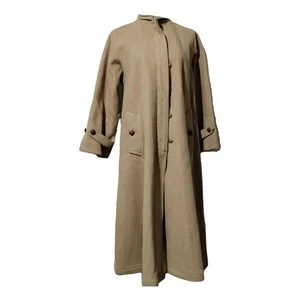Cappotto donna Sportmax taglia 46 IT beige lungo lana vintage elegante classico - Picture 1 of 9