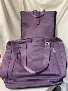 eBags Savvy Laptop Tote Shoulder Bag Travel Carry On Purple - Afbeelding 1 van 6
