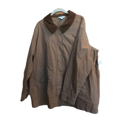 NWT Old Navy Canvas Barn Jacket Chore Coat Brown Mens XXL Tall Outdoors Classic  - Image 1 of 4