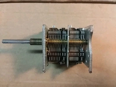 3 X CONDENSATORE VARIABILE A  2 SEZIONI Demoltiplicato - Immagine 1 di 4