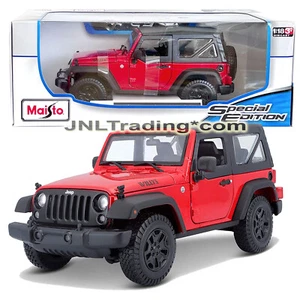 Maisto Special Edition 1:18 Scale Die Cast Red Compact SUV 2014 JEEP WRANGLER - Picture 1 of 2