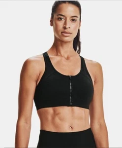 UNDER ARMOUR WOMENS REFLECT HIGH IMPACT SPORTS BRA BLACK SZ S #1357343-NWT - Picture 1 of 4