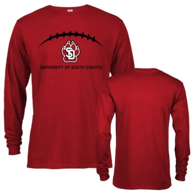 University of South Dakota Coyotes Football Laces Out Short Sleeve T-Shirt - Image 1 of 4