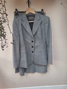 Jaeger Prince Of Wales Check Skirt Suit - Size 12 - Picture 1 of 6