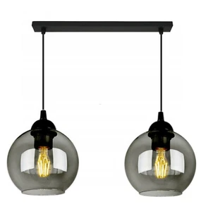 FKL DESIGN Deckenlampe Deckenleuchte Kugel Glas E27 Schwarz Serie N100 (BZ2) - Bild 1 von 4