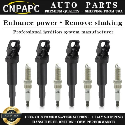 CNPAPC Ignition Coil & Iridium Spark Plug for BMW 228i 320i 328i 428i 528i UF592 - Изображение 1 из 4