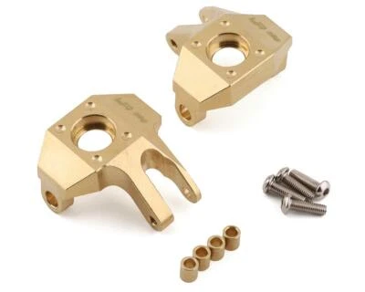 Yeah Racing Axial SCX10 II High Mass Brass Left & Right Steering Knuckles (2) - Image 1 of 2