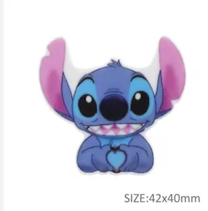 5 pc. Planar Resin Hair Bow Center 1102762 Stitch Alien Cartoon Movie - Picture 1 of 1