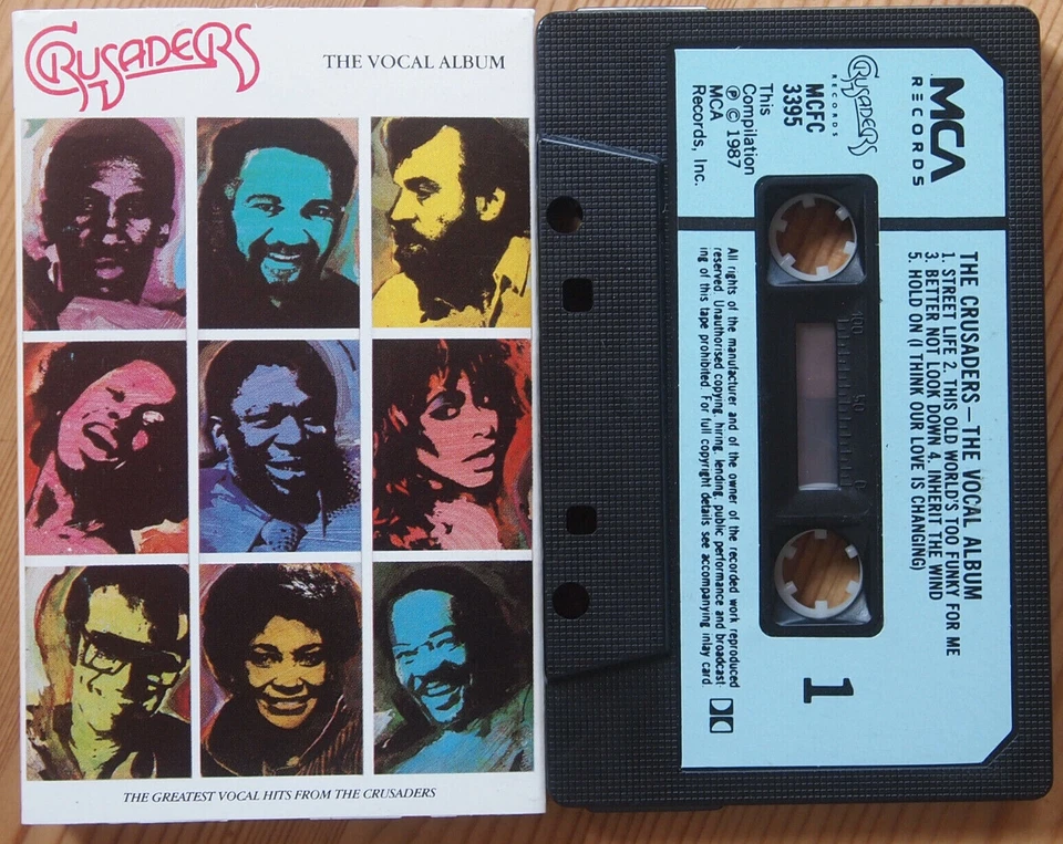 CRUSADERS - THE VOCAL ALBUM (MCA MCFC3395) 1987 UK CASSETTE TAPE EX CONDITION! Foto 1 de 3