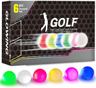 Glow in the Dark Golf Balls, Night Glowing Long Distance LED Golf Ball Colored, 