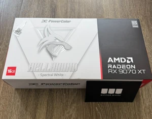 PowerColor Hellhound Spectral White AMD Radeon RX 9070 XT 16GB GDDR6 - Picture 1 of 2