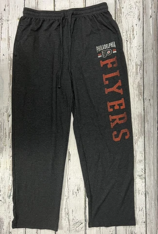 Concepts Sport NHL Philadelphia Flyers Spell Out Logo Black Orange Sweatpants XL Cover