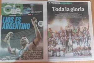 Diario Ole + Diario Clarín 19-12-22 Argentina Campeón - Imagen 1 de 5