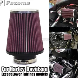 Tapered Air Cleaner Air Filter For Harley Road King FLHR Street Glide FLHX 08-16 - Picture 1 of 9