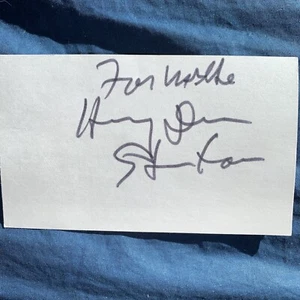 Harry Dean Stanton signed autograph card 11/6/92 LA - Picture 1 of 1