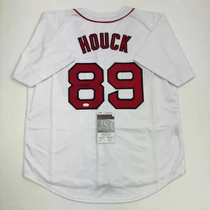 Autographed/Signed Tanner Houck Boston White Baseball Jersey JSA COA - Picture 1 of 4