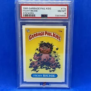1985 Garbage Pail Kids GPK Psa 8 Matte 11a ITCHY RICHIE NM-MT Mint OS1 Series - Picture 1 of 2