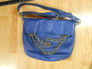 BOLSO DE MANO B MAKOWSKY Diseñador CIELO AZUL CIELO BOLSO hombro grande con CADENA - Imagen 1 de 10